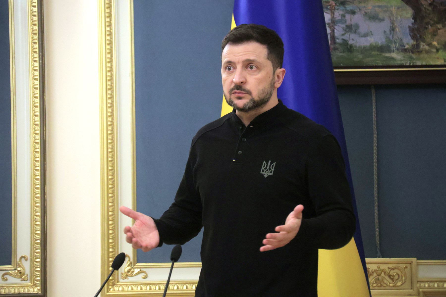News conference of Ukrainian President Volodymyr Zelenskyy, Kyiv, Ukraine - 04 Apr 2025
