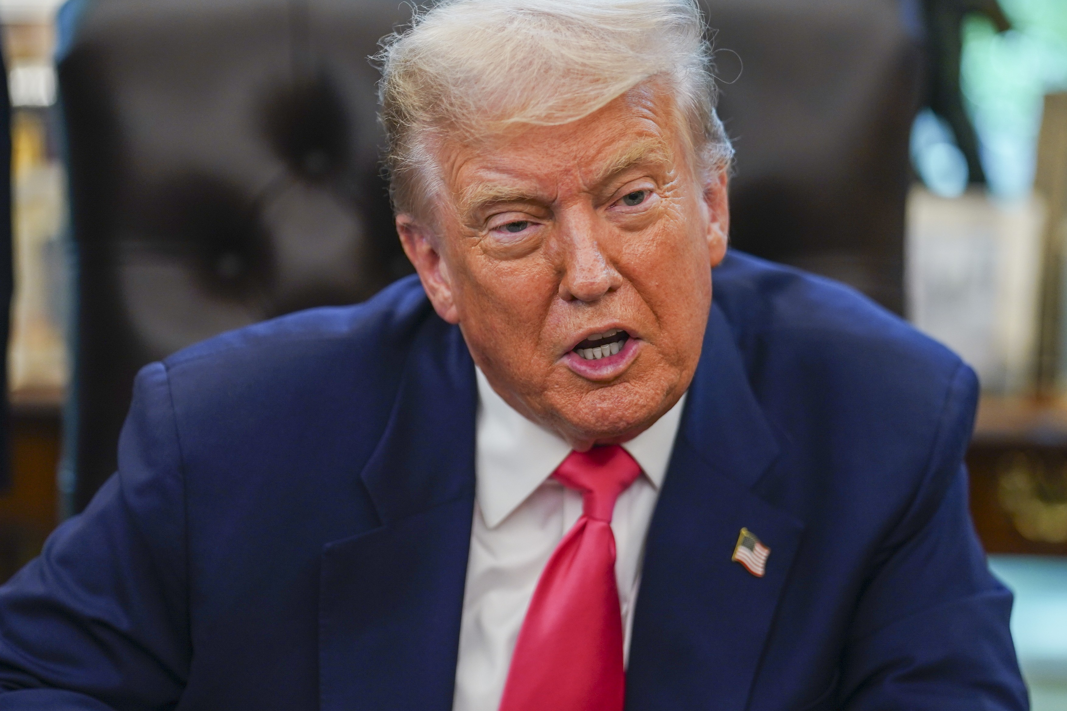 President Trump And SSA Commissioner Frank Bisignano Mark 90th Anniversary Of Social Security Act In Oval Office - 14 Aug 2025