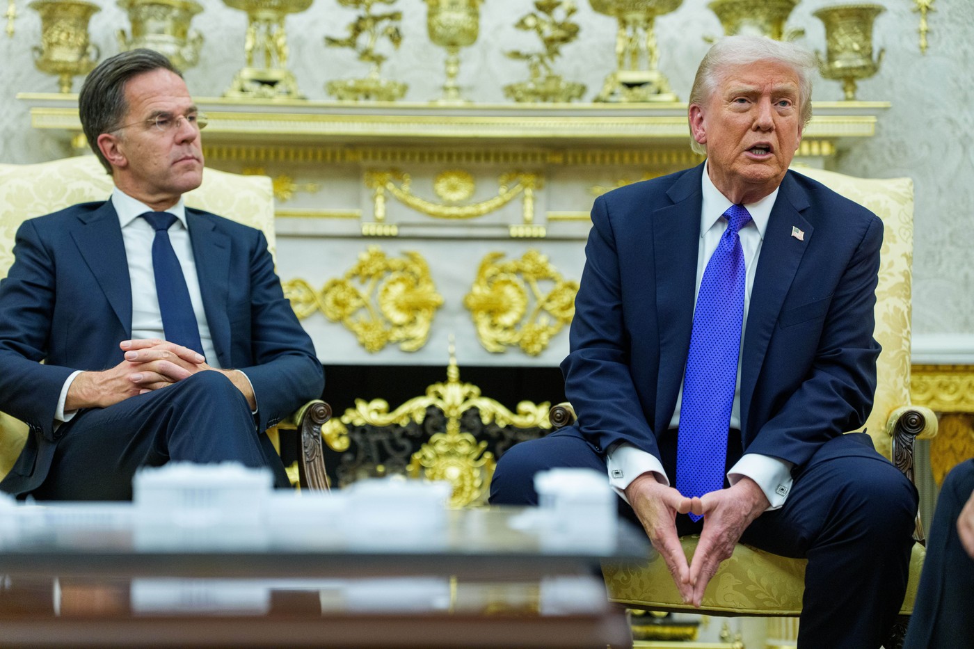 Trump Meets Rutte of NATO in the Oval Office