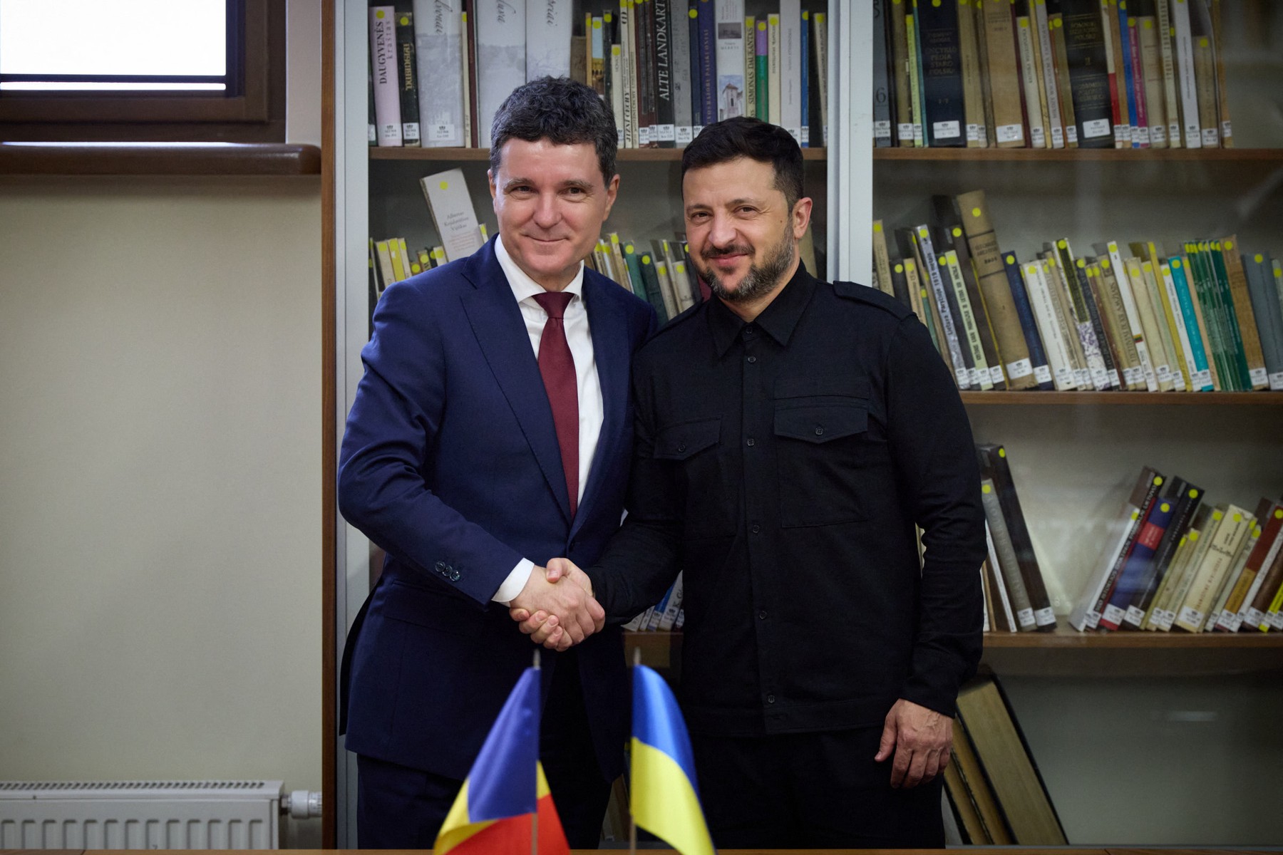 Nicușor Dan și Volodimir Zelenski