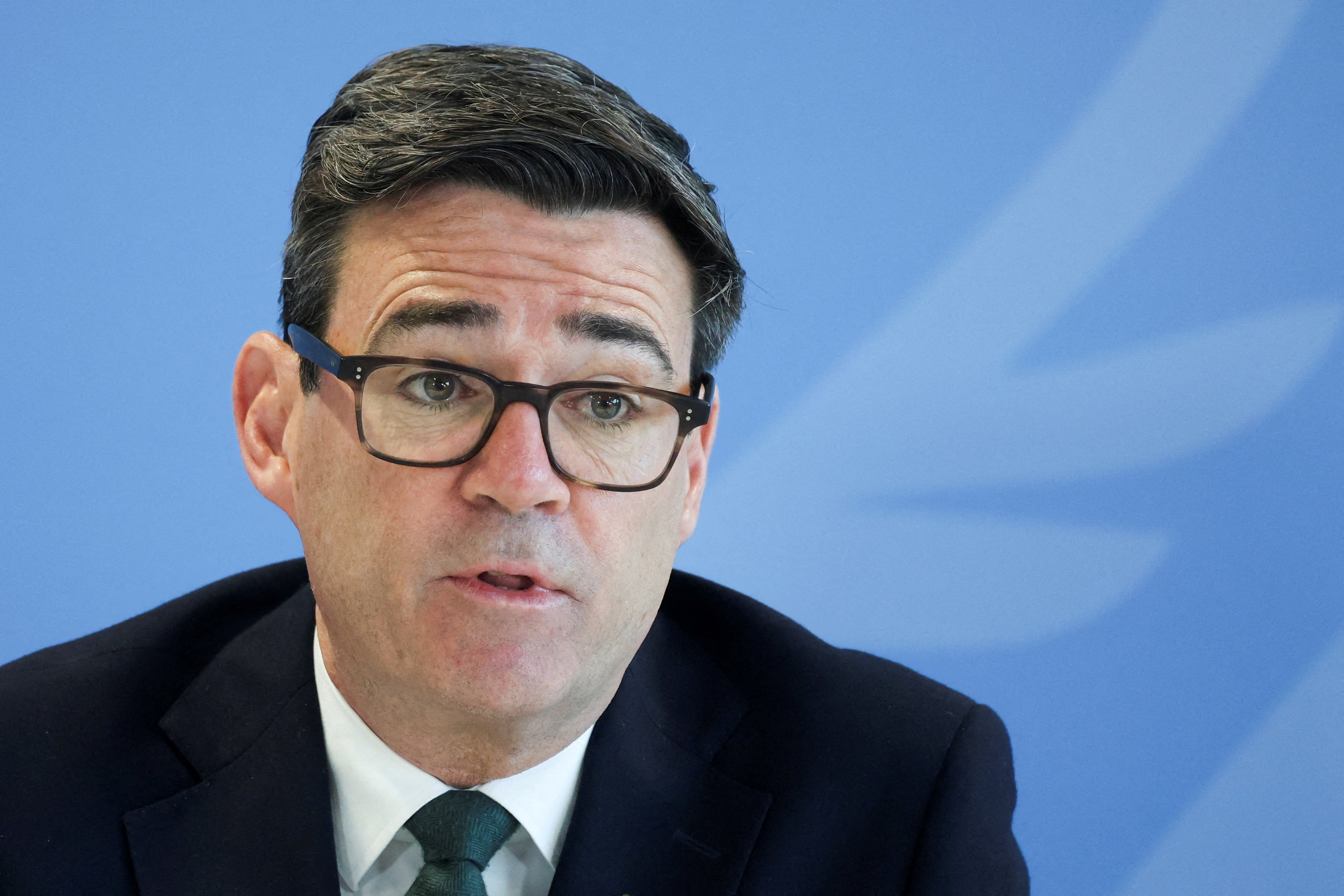 Prime Minister Andy Burnham Attends Wildfire Summit In North West England