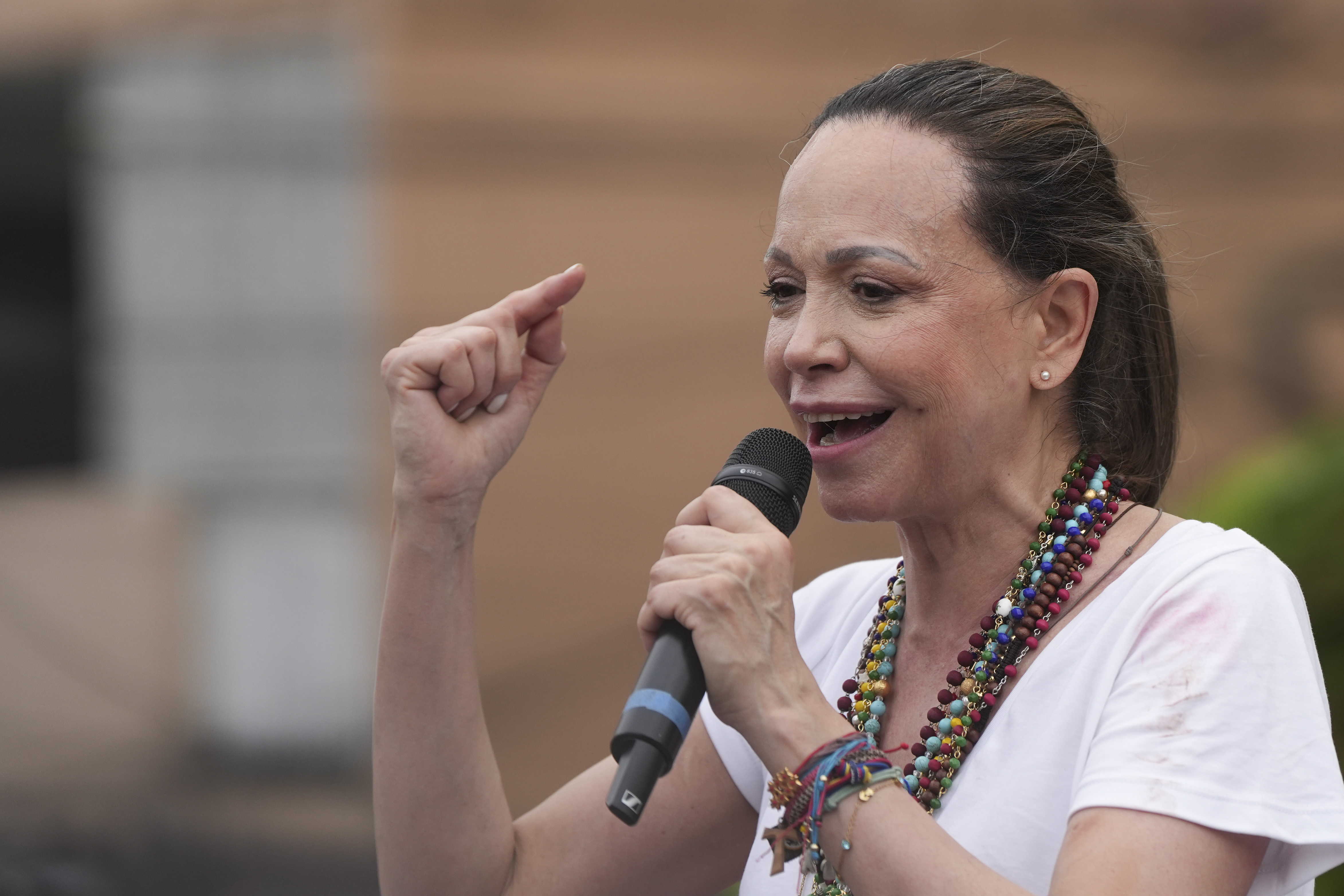 Maria Corina Machado Attends A Gathering Of Venezuelans In Panama